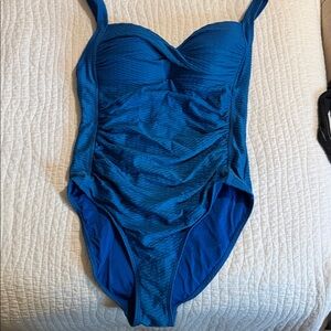 Blue One-Piece Swimsuit